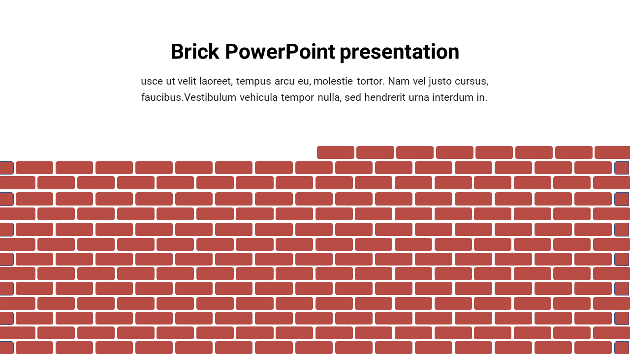 Brick PowerPoint presentation